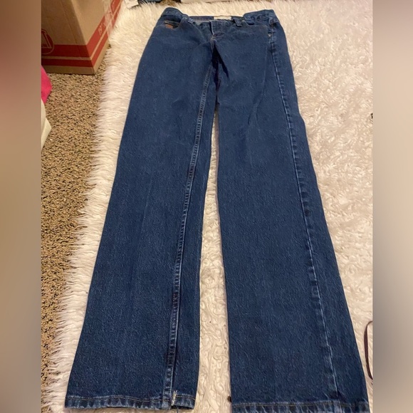 Vtg Wrangler Twenty X Tulsa Jeans Womens Size 9 10 32x35 slot hem 0323 - Picture 6 of 10